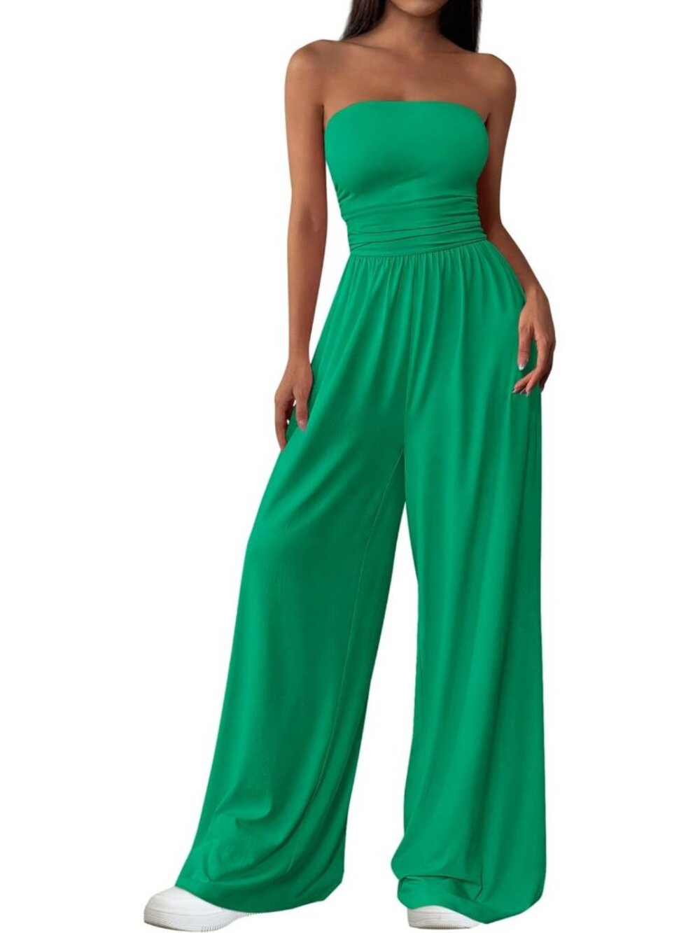 Chic Strapless Jumpsuit for Women | Dressy Casual Outfit | Summer Fashion